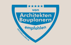 von Architekten - Bauplanern empfohlen