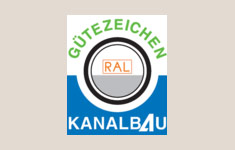 Gütezeichen Kanalbau
